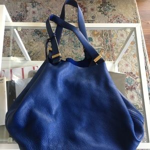 Michael Lora Cobalt Blue Slouchy Tote